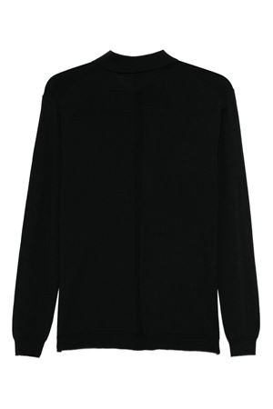 Polo in lana merino nero LOW BRAND | L1MFW25266730D001